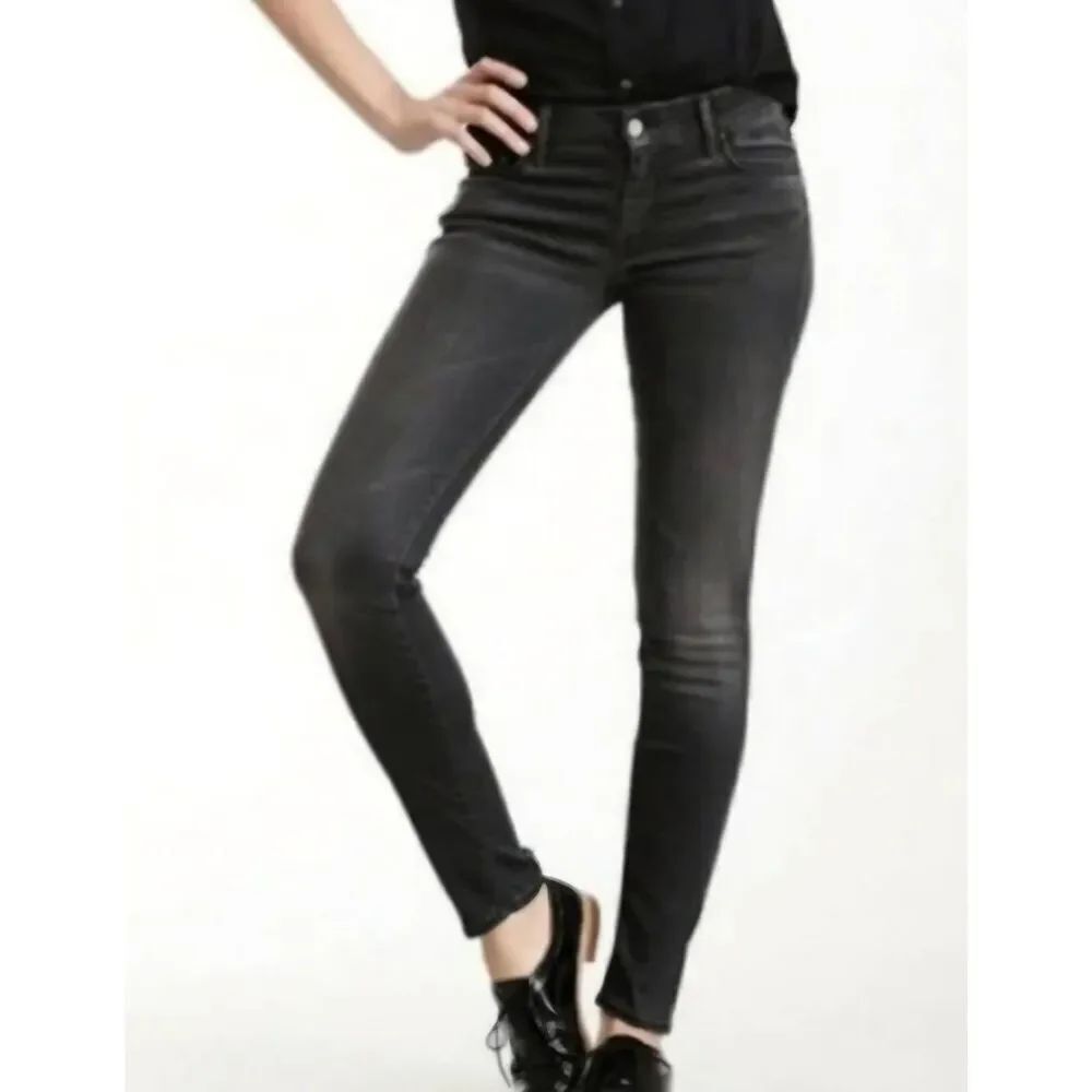 Mother the Looker Crop in Lies & Shadows Wash sz 30